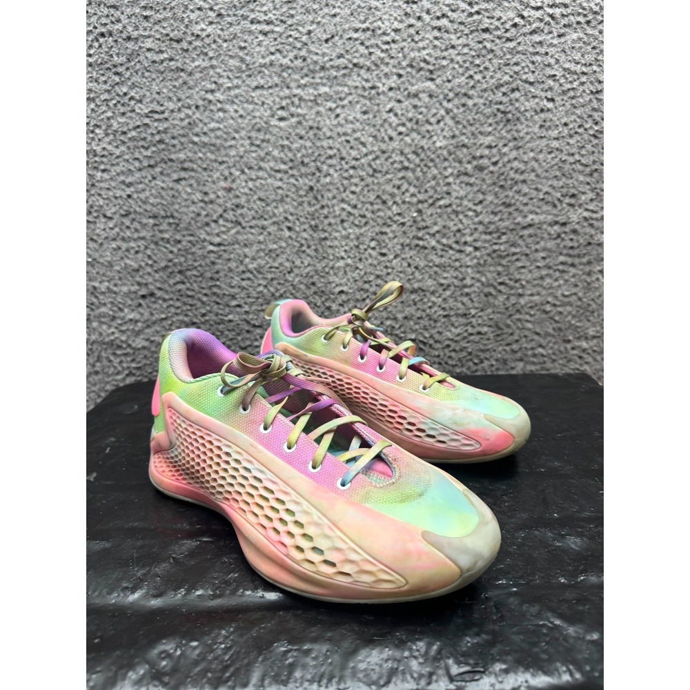 Adidas Anthony Edwards 1 Low Trainers Cloud White Bliss Pink JR3916 Mens 9.5 US